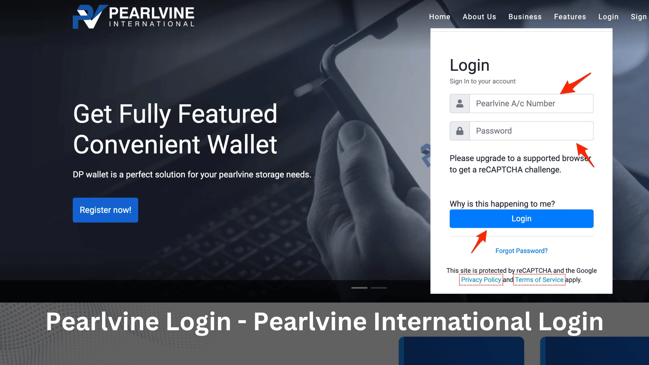 Pearlvine com Login
